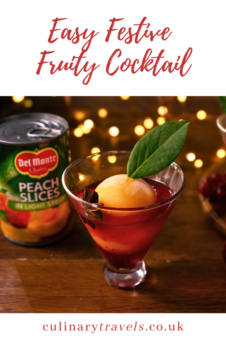 Festive Spiced Peach & Cranberry Negroni Sbagliato